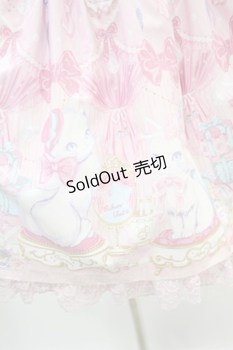 画像5: Angelic Pretty / Dolly Catローウエストジャンパースカート Free ピンク H-24-10-10-1003-AP-OP-NS-ZH (5)