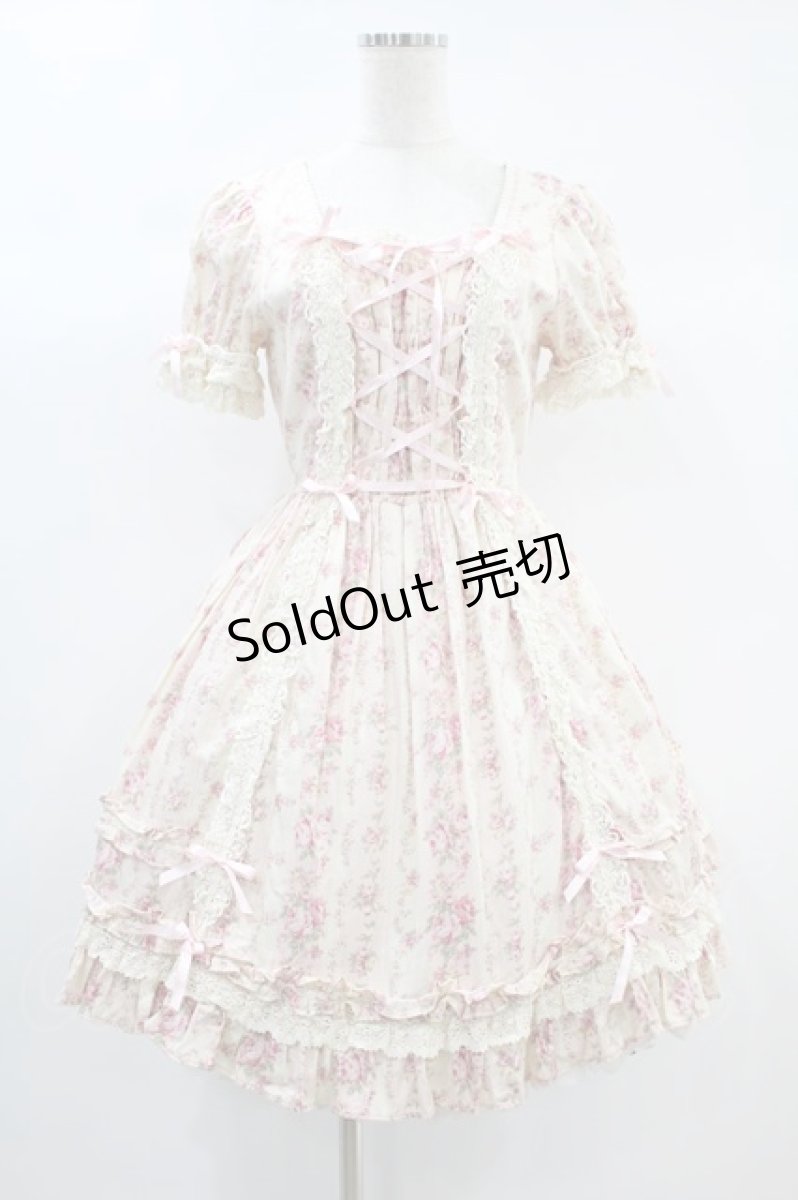 画像1: Angelic Pretty / 花柄ワンピース（旧タグ） Free アイボリー H-24-10-10-1007-AP-OP-NS-ZH (1)