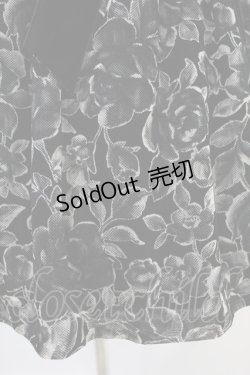 画像5: Moi-meme-Moitie / 透かしローズジャンパースカート 2 黒 H-24-10-10-012-MO-OP-KB-ZH