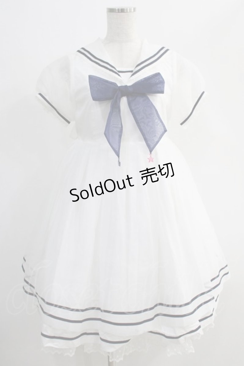 画像1: Angelic Pretty / フェアリーマリンワンピース Free 白 H-24-10-11-062-AP-OP-NS-ZH (1)