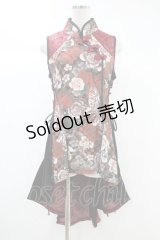 Qutie Frash / チャイナチュニック FREE 赤 H-24-10-12-007-QU-TO-KB-ZH
