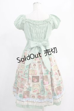 画像3: CHOCOCHIP COOKIE / リボンブローチ付きローズラベルワンピース Free ミント H-24-10-13-044-LO-OP-NS-ZH