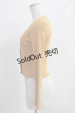 画像2: an another angelus / プチローズ釦リブニットカーディガン Free YELLOW H-24-10-14-068-CA-TO-NS-ZH