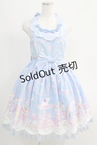 Angelic Pretty / MilkyPlanetジャンパースカートSet Free サックス H-24-10-14-028-AP-OP-NS-ZH