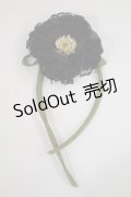 WONDERFUL WORLD / コサージュリボンブローチ  ブラック H-24-10-18-1005-LO-AC-NS-ZH