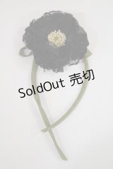 WONDERFUL WORLD / コサージュリボンブローチ  ブラック H-24-10-18-1005-LO-AC-NS-ZH