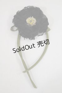 WONDERFUL WORLD / コサージュリボンブローチ  ブラック H-24-10-18-1005-LO-AC-NS-ZH