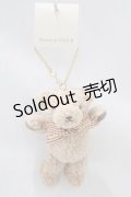 Maison de FLEUR / フルールベアチャーム  ベージュ/レッドチェック H-24-10-21-012-LO-ZA-NS-ZH