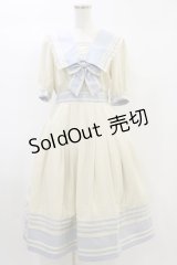 Melody BasKet / Sailor journey半袖ワンピース M アイボリー H-24-10-22-071-LO-OP-KB-ZT089