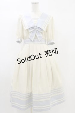画像1: Melody BasKet / Sailor journey半袖ワンピース M アイボリー H-24-10-22-071-LO-OP-KB-ZT089
