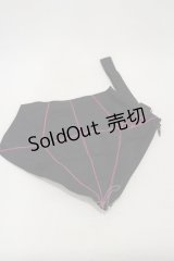 ALGONQUINS / 刺繍ポーチ  黒 H-24-10-22-042-AL-ZA-KB-ZH