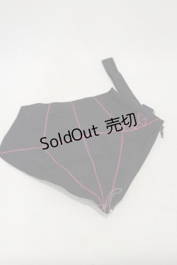 画像1: ALGONQUINS / 刺繍ポーチ  黒 H-24-10-22-042-AL-ZA-KB-ZH