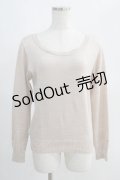 Franche Lippee / 袖リボンニット M ベージュ H-24-10-24-078-LO-TO-NS-ZH
