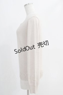 画像2: Franche Lippee / 袖リボンニット M ベージュ H-24-10-24-078-LO-TO-NS-ZH