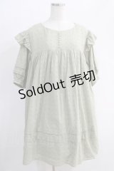 Maison de FLEUR Petite Robe canone / エンジェルショルダースモックワンピース Free グリーン H-24-10-26-1040-EL-OP-NS-ZH