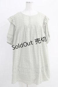 Maison de FLEUR Petite Robe canone / エンジェルショルダースモックワンピース Free グリーン H-24-10-26-1040-EL-OP-NS-ZH