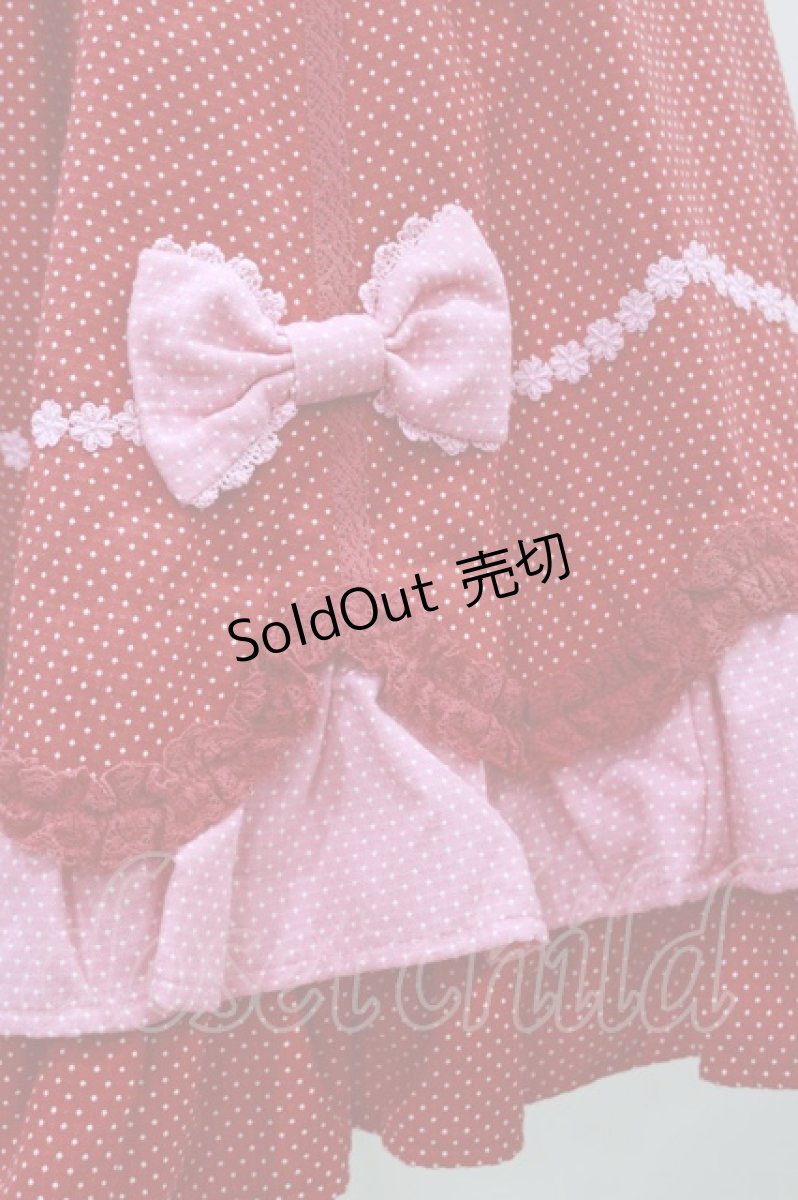 画像5: Angelic Pretty / ドット配色ミニ袖ワンピース F アカ×ピンク H-24-10-28-079-AP-OP-SK-ZH (5)