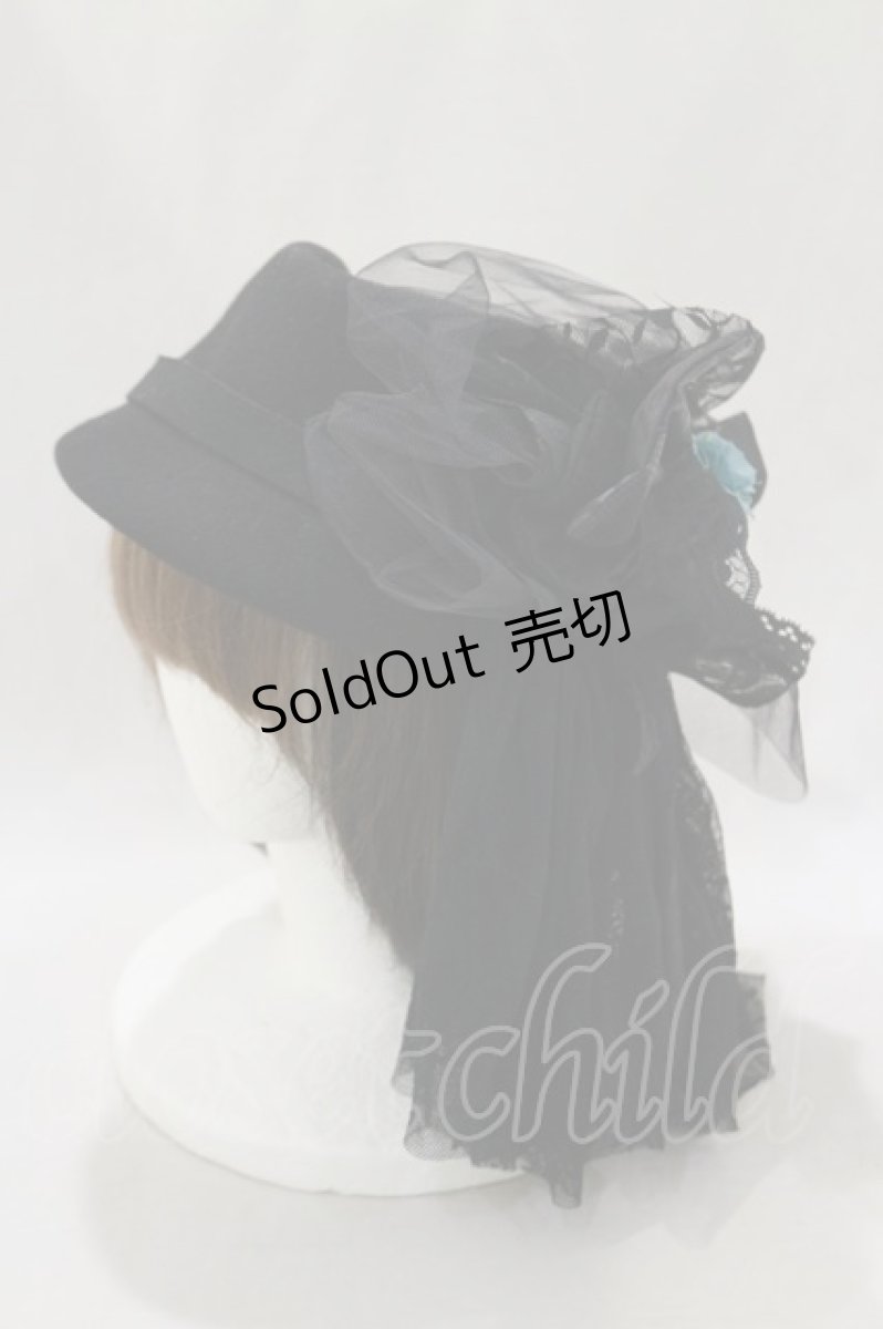 画像1: 【SALE】Debee&Cleo / ヴェールハット  黒 H-24-10-30-006-PU-AC-KB-ZTK007 (1)