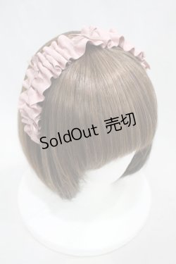 画像1: m petit by misako / ギャザーリボンカチューシャ  ピンク H-24-10-31-045-0-AC-NS-ZH