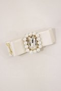 Swankiss / leather barrette  off-white H-24-11-01-1001-CA-AC-NS-ZH