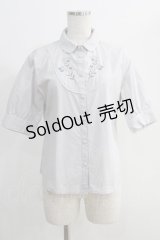 Fi.n.t / わすれな草刺繍ヨーク切替シャツ Free BLUE GRAY H-24-11-01-075-CA-BL-NS-ZH