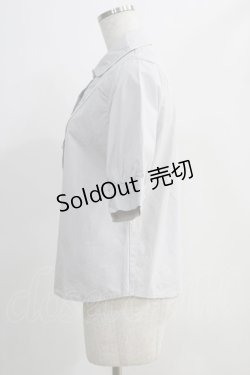 画像2: Fi.n.t / わすれな草刺繍ヨーク切替シャツ Free BLUE GRAY H-24-11-01-075-CA-BL-NS-ZH