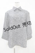 axes femme / ペイズリー柄メンズシャツ M ブラック H-24-11-02-041-AX-BL-NS-ZH