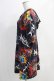 画像2: NieR Clothing / 総柄半袖プルパーカー  黒 H-25-05-11-1005-PU-TO-KB-ZH (2)