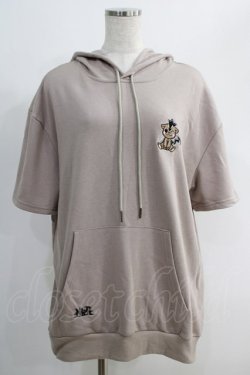 画像1: NieR Clothing / 半袖プルパーカー  ベージュ H-25-05-11-1004-PU-TO-KB-ZH