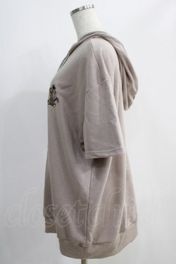 画像2: NieR Clothing / 半袖プルパーカー  ベージュ H-25-05-11-1004-PU-TO-KB-ZH