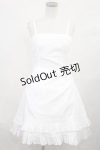 Mary Magdalene / ドビークロス編み上げワンピース Free シロ H-24-11-04-1017-CL-OP-NS-ZH