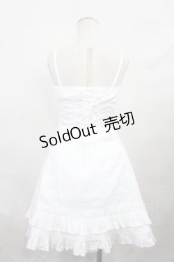 画像3: Mary Magdalene / ドビークロス編み上げワンピース Free シロ H-24-11-04-1017-CL-OP-NS-ZH