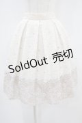 axes femme / お花パネル柄レーススカート M アイボリー H-24-11-07-1042-AX-SK-NS-ZH