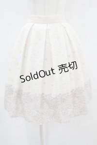 axes femme / お花パネル柄レーススカート M アイボリー H-24-11-07-1042-AX-SK-NS-ZH