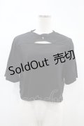 EATME / スリットスリーブTシャツ Free ブラック H-24-11-07-1058-LO-TO-NS-ZH