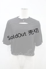 EATME / スリットスリーブTシャツ Free ブラック H-24-11-07-1058-LO-TO-NS-ZH