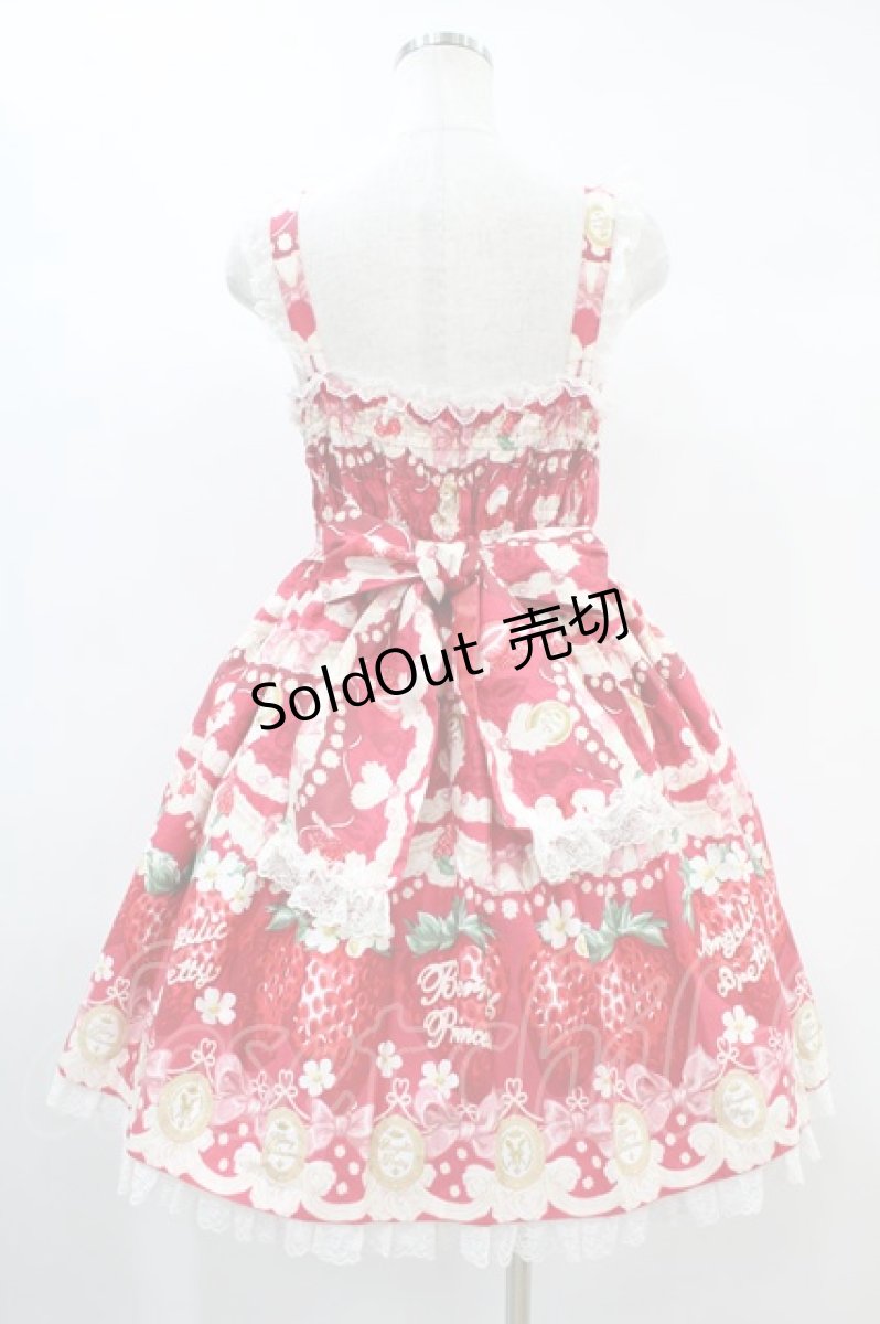 画像2: Angelic Pretty / Melty Berry Princessジャンパースカート Free レッド H-24-11-07-1022-AP-OP-NS-ZH (2)