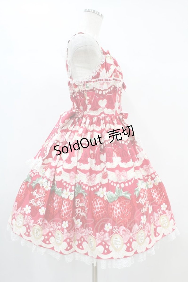 画像3: Angelic Pretty / Melty Berry Princessジャンパースカート Free レッド H-24-11-07-1022-AP-OP-NS-ZH (3)