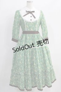 Innocent World / 丸衿ヨークティアードワンピース M グリーン H-24-11-08-058-IW-OP-NS-ZH