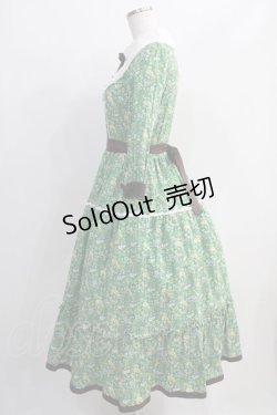 画像2: Innocent World / 丸衿ヨークティアードワンピース M グリーン H-24-11-08-058-IW-OP-NS-ZH
