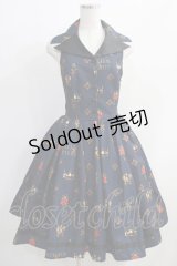 ATELIER PIERROT / Royal Crownベストワンピース  ネイビー H-24-11-09-001-EL-OP-KB-ZH