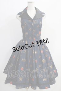 ATELIER PIERROT / Royal Crownベストワンピース  ネイビー H-24-11-09-001-EL-OP-KB-ZH