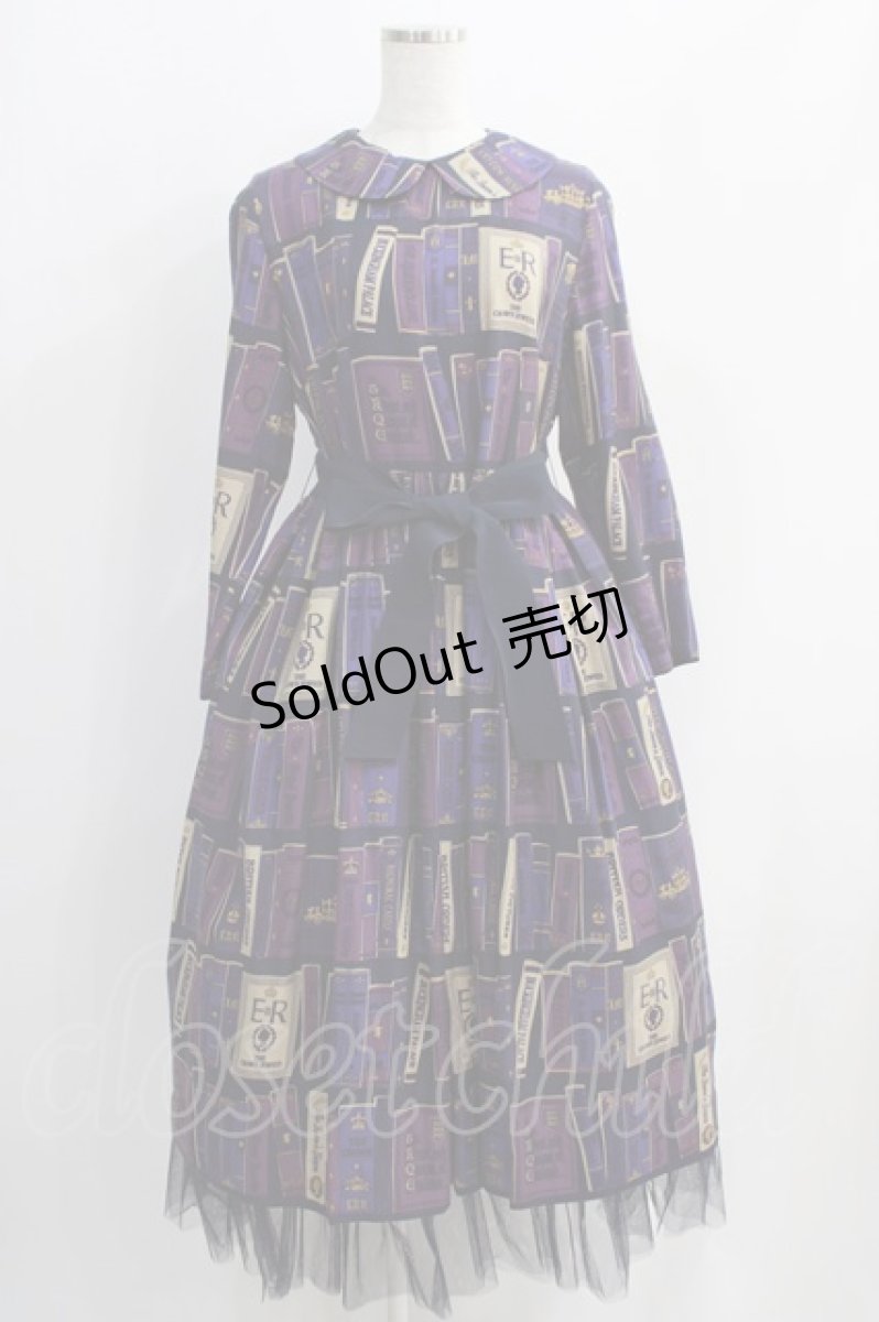 画像1: Jane Marple / Royal library Theドレス M パープル H-24-11-09-004-JM-OP-KB-ZH (1)