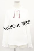 To Alice / チャイナトップス M 白 H-24-11-10-1035-LO-TO-NS-ZH