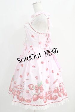 画像2: Angelic Pretty / Milky Berryジャンパースカート Free ピンク H-24-11-11-1004-AP-OP-NS-ZH