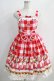 画像1: Angelic Pretty / トリプルタルトジャンパースカート Free アカ H-24-11-11-1005-AP-OP-NS-ZH (1)