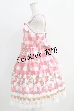 画像2: Angelic Pretty / トリプルタルトジャンパースカート Free アカ H-24-11-11-1005-AP-OP-NS-ZH