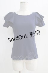 F&A / フレアースリーブテレコT Free ネイビー H-24-11-11-1055-LO-TO-NS-ZH