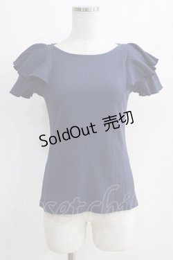 画像1: F&A / フレアースリーブテレコT Free ネイビー H-24-11-11-1055-LO-TO-NS-ZH