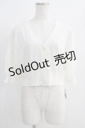 F&A / レーシーカット釦ドルマンニットカーディガン Free OFF WHITE H-24-11-11-1057-LO-TO-NS-ZH